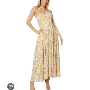NWOT En Saison halter floral maxi dress